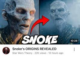 That's not Snoke and his origins was revealed during the opening scene of  Rise of Skywalker : r/StarWarsCirclejerk