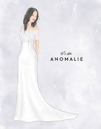 It S An Anomalie Custom Wedding Dress Sketch For One Of Our Anomalie Brides Online Wedding Dress Wedding Dress Quiz Wedding Dress Sketches