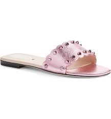 Fendi Studded Slide Sandal Womens Sandals Studded Sandals Womens Sandals Flat