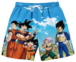 Dragon Ball Super Group Pose Landscape Mens Lounge Shorts-Small Blue at  Amazon Mens Clothing store