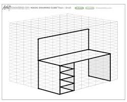 Magic Drawing Cubes Sketch Draw Woodworking Project Designs Paper Template Graph Paper Art Magic Drawing