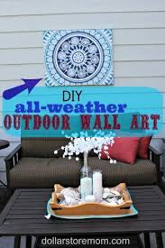 Blog Archive Make Outdoor Wall Art From A Shower Curtain Outdoor Wall Art Outdoor Diy Projects Outdoor Wall Decor