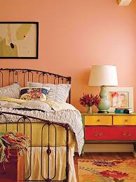 Decorating With Color Expert Tips Bedroom Vintage Bedroom Orange Peach Bedroom