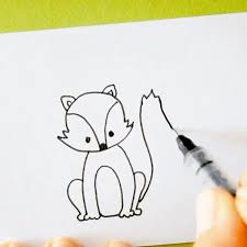 Kawaii fox in winter snow art with snowflakes. Fox Doodle Um Actually Super Easy How To Draw A Fox Cute Doodles Animal Doodles Fox Sketch How To Doodle Fox Sketch Draw A Fox Cartoon Fox Drawing