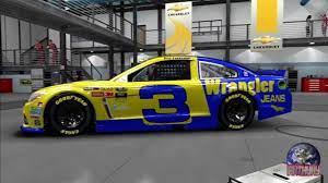 Dale earnhardt sr was known as the intimidator. Dale Earnhardt Sr Wrangler Paint Scheme On Nascar 14 Youtube