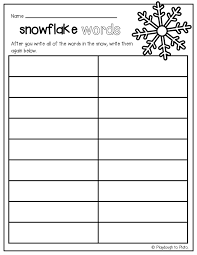 Snowflake Sight Words Playdough To Plato Kindergarten Sight Word Games Sight Words Kindergarten Winter Sight Word Activities
