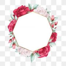Watercolor Flowers Frame For Wedding Or Greeting Card Composition Geometric Floral Frame Illustration Of Red Roses Peonies Leaf Branches Wedding Invitation Flo Flower Backgrounds Flower Illustration Flower Frame