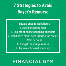 Remorse is a feeling of regret or sadness. 7 Strategies To Avoid Buyer S Remorse
