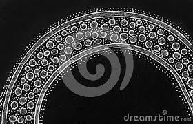Abstract Black And White Plain Background A Bright Black And White Hand Drawing Of An Abstract Patterned Half Circle On Plain Black Paper Background Black Paper Background Gel Pens Black Paper