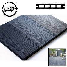 One of the most common questions we get at 30 seconds is whether our products work on composite materials such as trex decking. Composite Decking Plastic Pvc Hollow Garden Outdoor Exterior Decking Boards Grey Ash Black Brown Anthracite Grey Wood Grain Effect 3m