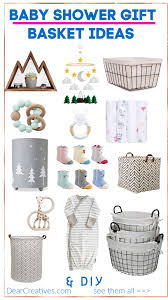 It's time for a beautiful shower! Diy Baby Gift Basket Baby Shower Gift Ideas Dear Creatives