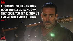 We tell ourselves, we are the walking dead… Negan Quotes Magicalquote
