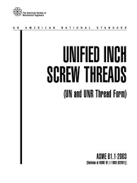 cuprins unified inch screw threads asme b1 1 2003 documents