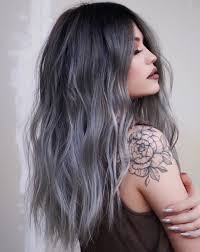 Black And Silver Hair Color Ideas 40 Bombshell Silver Hair Color Ideas For 2020 Hair Adviser In 2020 Grey Ombre Hair Silver Hair Color Blue Ombre Hair