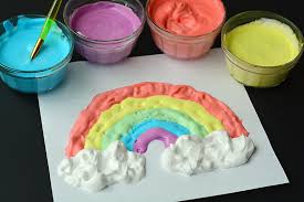 It turns into a fluffy, puffy cloud of freshness. How To Make Puffy Paint Puffy Paint Recipe One Little Project