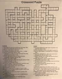 Crossword Puzzle Across 1 Total Value Of A Country S Chegg Com