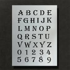 Buy 2 get 1 free. Christmas Alphabet Stencil Festive Font Letters Numbers Paint Personalise Xmas Ebay