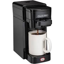 As the largest consumers of coffee in the world, you'd be hard pressed to visit any household in the united states that doesn't have some type the first silex coffeemaker debuted in 1915, when the silex company introduced the vacuum brewer to the american market. Get The Proctor Silex Single Serve Coffee Maker 10 Oz Capacity Black Model 49961 From Walmart Now Accuweather Shop