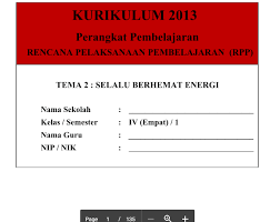 Rpp Kurikulum 2013 Sd Kelas 4 Tema 2 Selalu Berhemat Energi Revisi Terbaru Tahun Pelajaran 2020 2020 Idn Paperplane