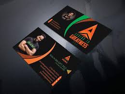 Black and white minimalist freelancer business card. Entry 148 By Nazmul106 For Design Personal Trainer Business Cards Freelancer