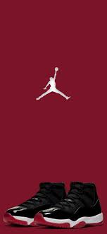 Air Jordan 11 S Bred Air Jordan 11 Bred Jordan Logo Wallpaper Sneakers Wallpaper