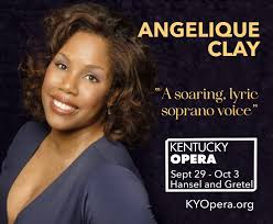 This month we welcome Louisville native Angelique Clay , who will sing the  role of mother to Hansel and Gretel. This is Dr. Clay's Kentucky Opera  debut, and we are thrilled to