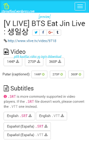 Make sure subtitles are available. Cara Download Video V App Heavenly Heavens