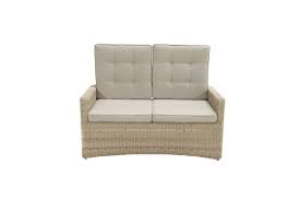Liegen gartenmöbel & zubehör garten garten. Lounge Sofa Polyrattan Lehnen Verstellbar Inkl Polster 2 Sitzer Garten Terrasse Ebay