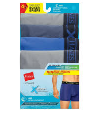 Hanes Uabb4a Mens Assorted Dyed X Temp Air Poly Boxer Brief Pack Of 3 1 Bonus