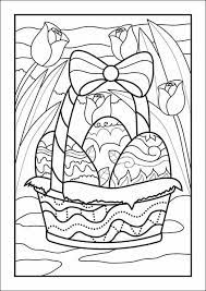 Printable easter egg basket coloring page. Free Printable Easter Basket Coloring Page For Kids And Adults