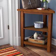 Heartwood Triangle End Table With Storage Triangle End Table End Tables With Storage Wood End Tables
