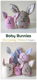 From toys to pot holders, behold the utter adorableness. Amigurumi Baby Bunnies Knitting Free Pattern Amigurumi Easter Bunny Toy Softies Free Knitting Patterns Diy How To