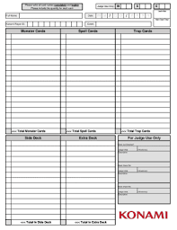 Egyptian god slifer deck, multicolor. Konami Deck List Form Fill Out And Sign Printable Pdf Template Signnow