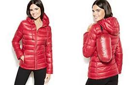 Michael Michael Kors Reversible Leopard And Logo Quilted Puffer Jacket Petite Coats Macy S Petite Coat Outerwear Fashion Down Puffer Coat