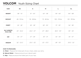 Volcom Guch Stretch Gore Jacket Volcom Jacket Size Chart