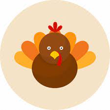 Happy thanksgiving day icon with turkey, label, basket, pumpkin and hat. Chicken Holiday Thanksgiving Turkey Icon Download On Iconfinder