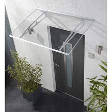 Protection porte d entrée pluie. Auvent En Kit New York Artens L 140 X P 100 X H 13 Cm Auvent De Porte Auvent Porte Entree Alu