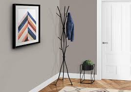 Limited time sale easy return. Amazon Com Monarch Specialties Coat Rack Coat Tree With 8 Hooks Hammered Metal 74 H Black Furniture Decor