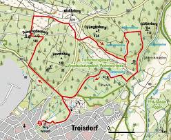 Die Fliegenbergtour Durch Die Wahner Heide Streckenskizze Bachem Verlag Freizeitsport Heide Fliegen