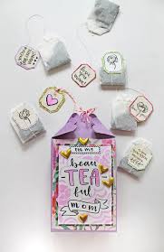 Every mother needs to take a day to herself from time to time, and this scented candle gift set will help her do just that. Diy Custom Mother S Day Tea Gift Bag Tombow Usa Blog Mothersday Gifts Diy Creative Mother S Day Gifts Mothers Day Gifts From Daughter Diy