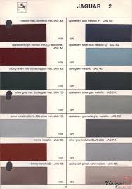 Jaguar Paint Chart Color Reference