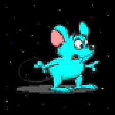 My Neon Blue Mouse Pixel 8 Bit Digital Art Nft Card Created By Ely M Elymbmx In 2021 Art Digital Art Cards