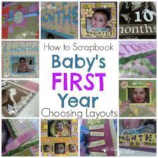 Scrapbooking Layouts For Beginners Baby S First Year Choosing Layouts Boy Scrapbook Layouts Baby Boy Scrapbook Layouts Kids Scrapbook