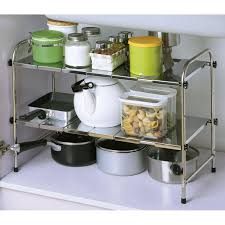 under the sink storage rack expandable