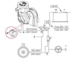 Wiring imstructions for 12 volt motohorns. Two Tuned Sounds Electropneumatic Horn 24v Marco 112 030 13