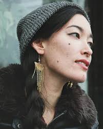 Diana Earrings With Agate Beads, Hammered Copper Earrings, Half Circle  Earrings, Brass Dangle Chain Earrings, Gemstone Statement Earring