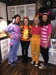 Eeyore Tigger Pooh Piglet Halloween Costumes Piglet Halloween Costume Tigger Costume Halloween Costumes For Work