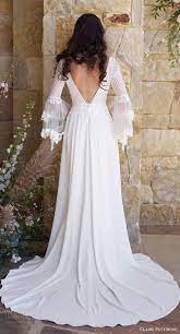 Claire Pettibone Romantique Spring 2018 Wedding Dresses The Vineyard Bridal Collection Wedding Inspirasi Bell Sleeve Wedding Dress Long Wedding Dresses Boho Wedding Dress