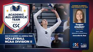 Teagan Starkey named NSIC Setter of the Week for second week in a row