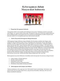 Inilah contoh jenis keragaman masyarakat yang ada di sekitar kita. Keberagaman Dalam Masyarakat